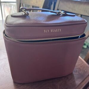 Sly Beauty “The Ever Need” Cosmetic Bag in Tan